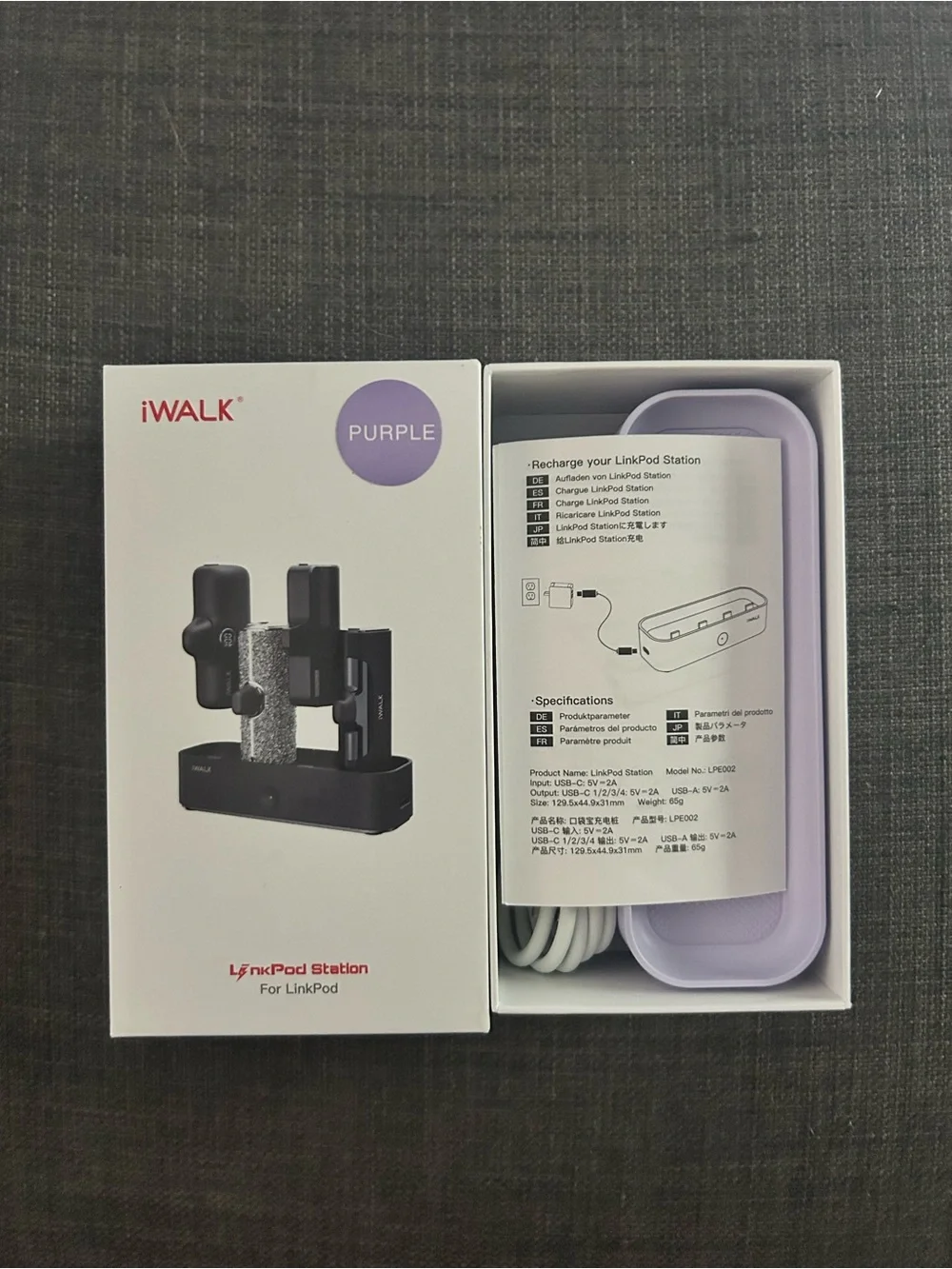 Purple iWalk Link Pod Station
